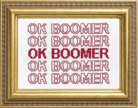 Ok Boomer – Cross Stitch