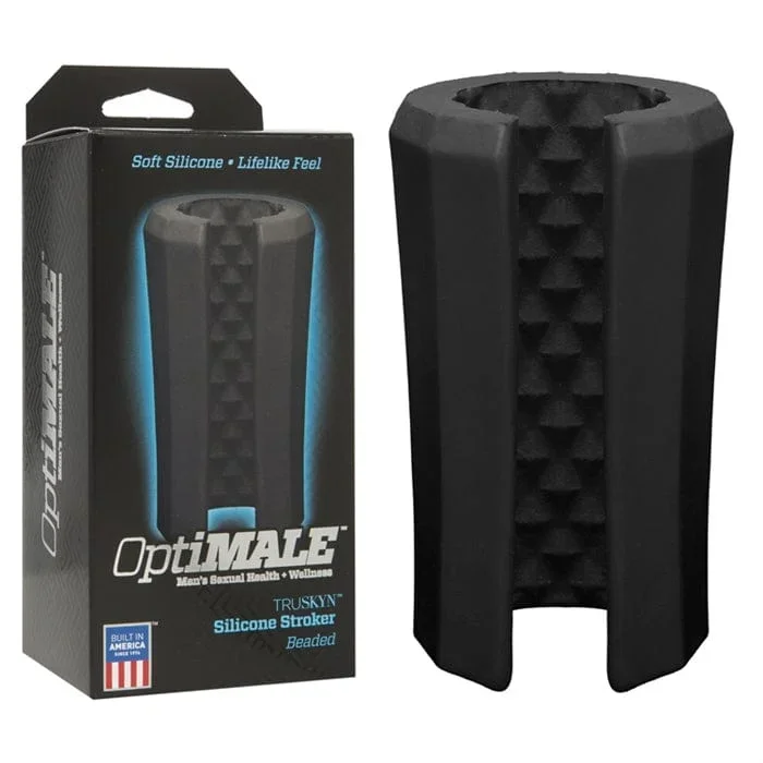 OptiMALE – TRUSKYN Silicone Stroker – Beaded