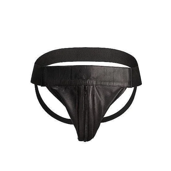 Ouch Men’s Jock Front Zip Black