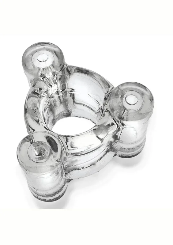 Oxballs Buzz Squeeze Vibrating Ballstretcher – Clear