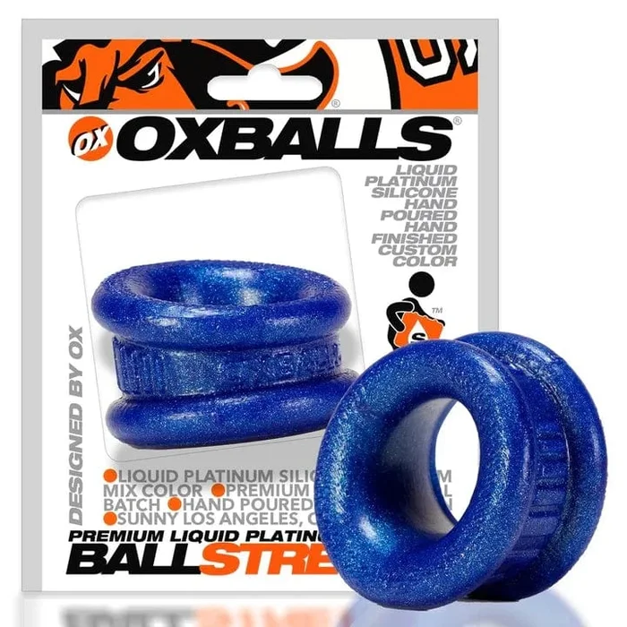 OXBALLS Neo Angle, BallStretcher – BlueBalls Metallic