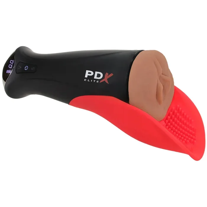 PDX Elite Fap-O-Matic Pro XL Suction Stroker in Brown