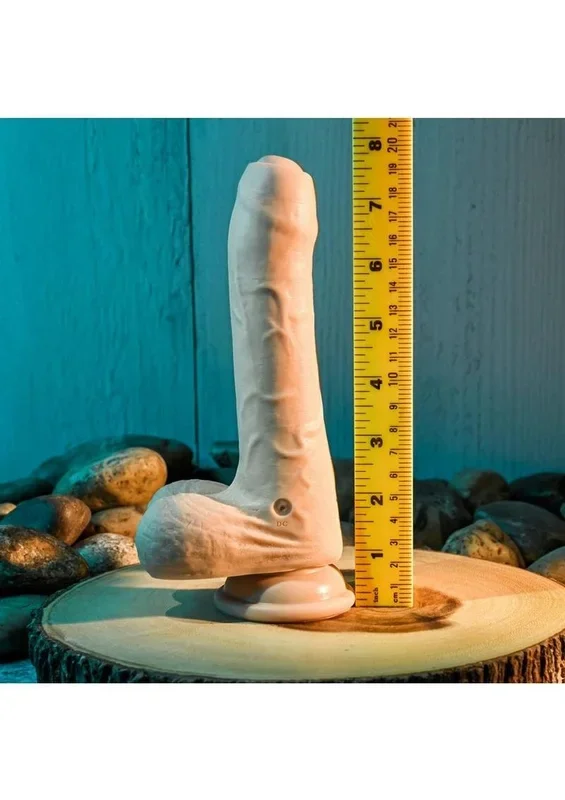 Peek A Boo Vibrating Rechargeable Silicone Dildo – Light