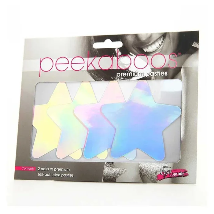peekaboos Pasties Iridescent Stars Pasties