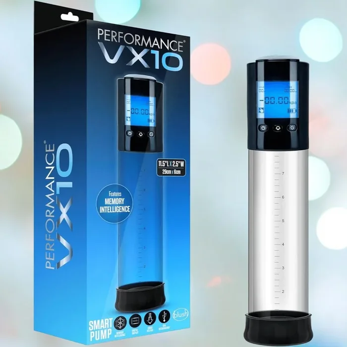 Performance VX10 Smart Penis Pump – Clear