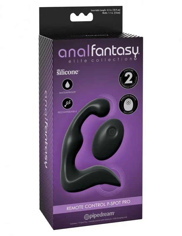 Pipedream Anal Fantasy Elite Remote Control P-Spot Pro – Black
