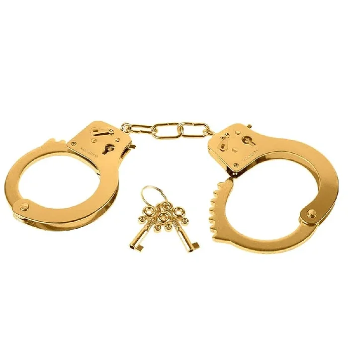 Pipedream Fetish Fantasy Gold Metal Cuffs – Gold