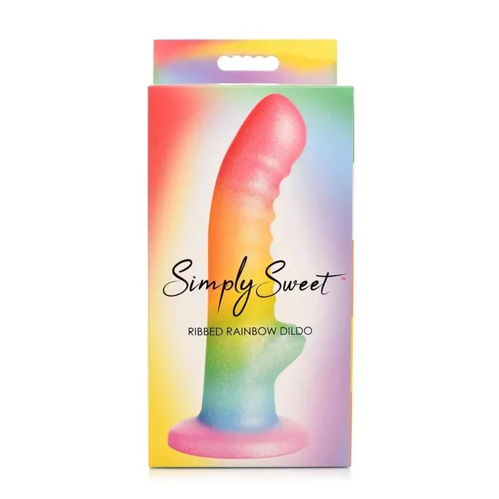 Plainly Sweet Ribbed 6.5 in. Silicone Dildo