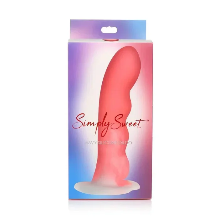 Plainly Sweet Wavy 8 inwards. Silicone Dildo