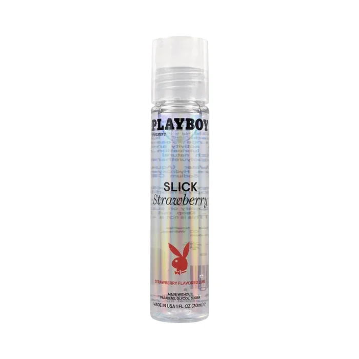 Playboy Slick Flavored Water-Base Lubricant Strawberry 1 oz.