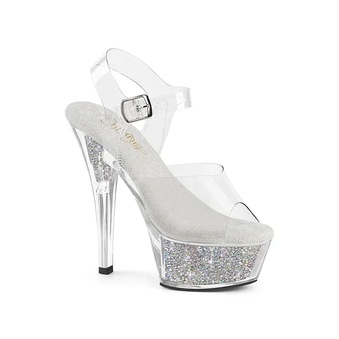 Pleaser Kiss-208RSI Rhinestone Heels