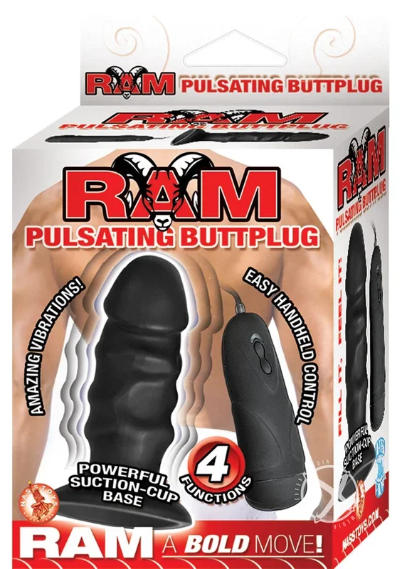 Ram Pulsating Butt Plug Vibrating