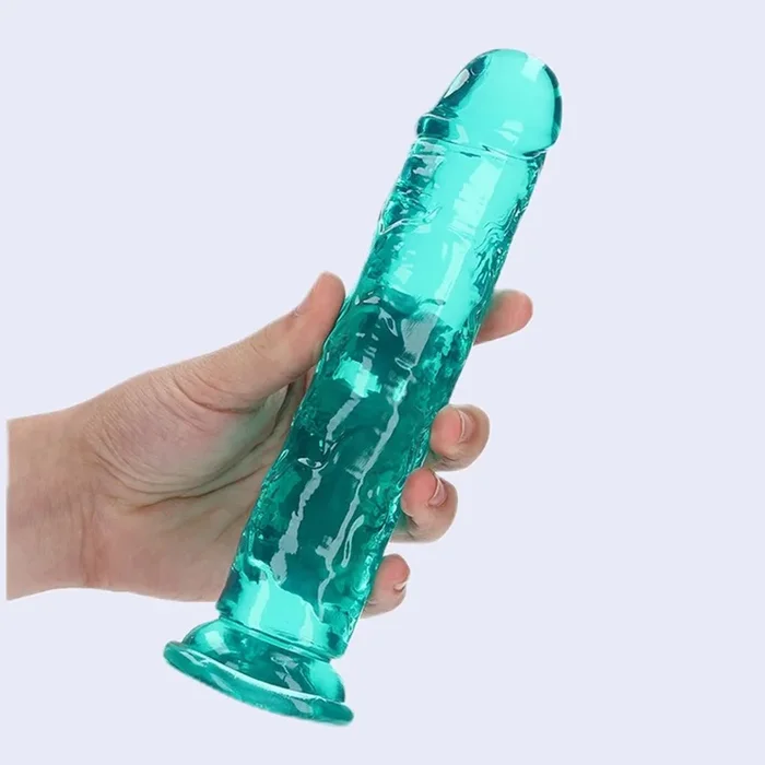 Realrock Crystal Clear Dildo 8” Realistic Suction Cup