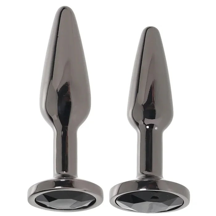 Rear Assets 2 Piece Butt Plug Kit in Gunmetal