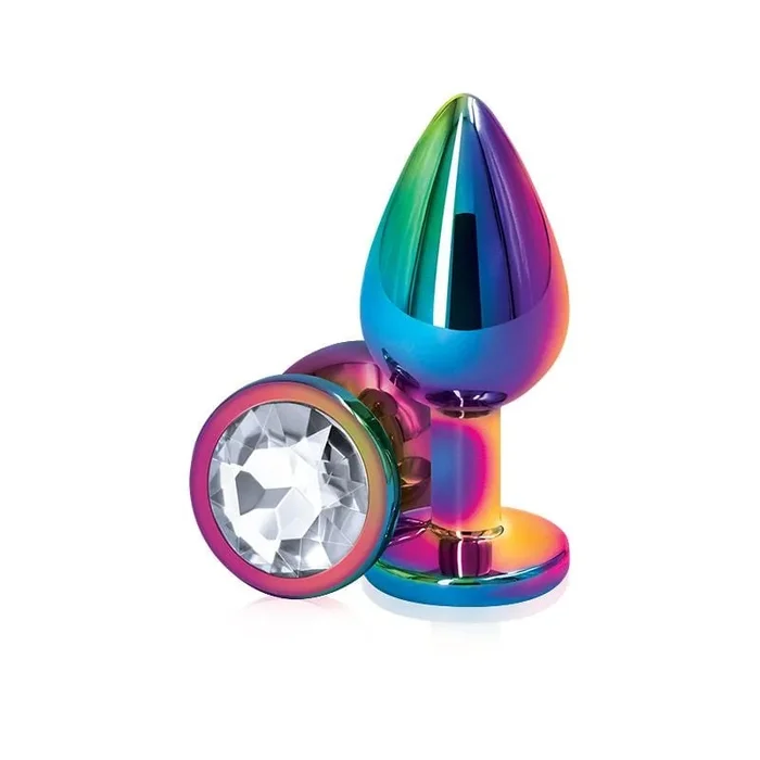 Rear Assets Aluminum Butt Plug (Rainbow)