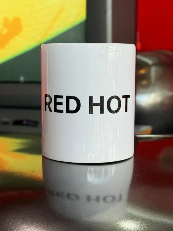 RED INK Red-Hot logo mug