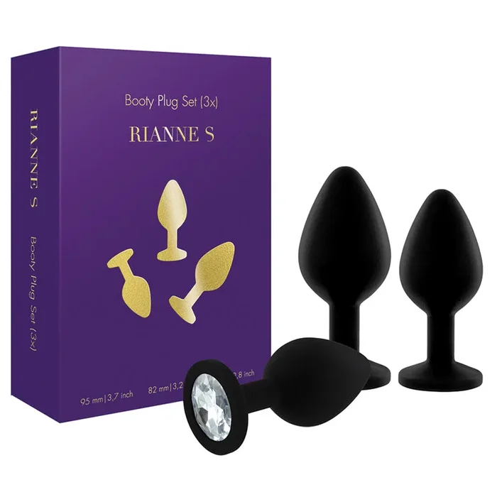 RianneS Booty Plug Set 3x-Black