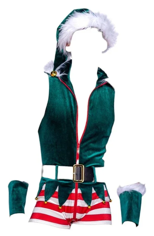 Roma Costume 2 PC Men’s Naughty Elf Green/Tweed