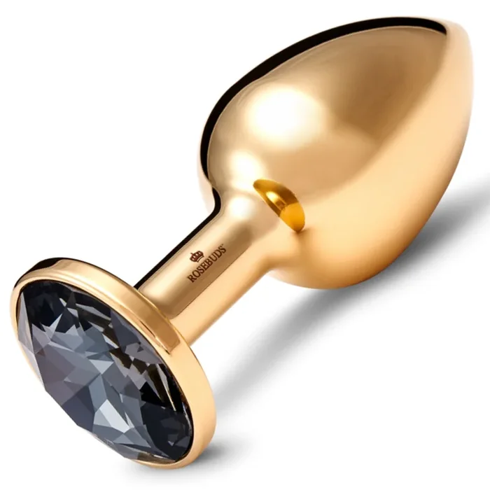 Rosebuds Stainless Steel Gold Butt Plug Medium – Silver Night