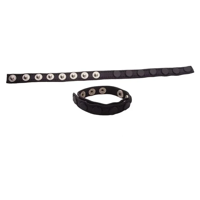 Rouge Leather Single Multi Snap Strap