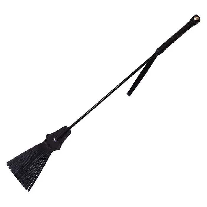 Rouge Leather Tasselled Riding Crop BDSM