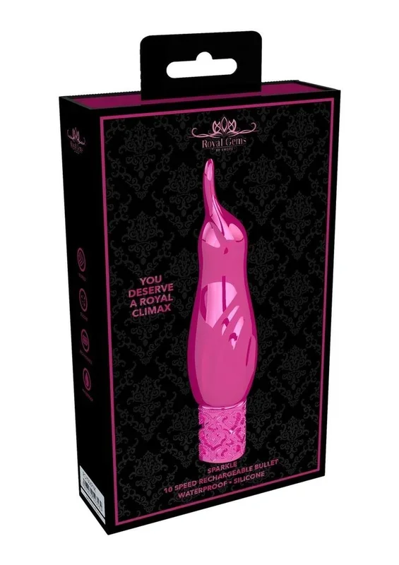 Royal Gems Sparkle Silicone Rechargeable Bullet