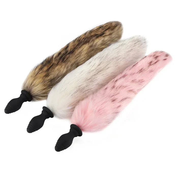 Runyu Silicone vibrating anal plug can replace fox tail hair