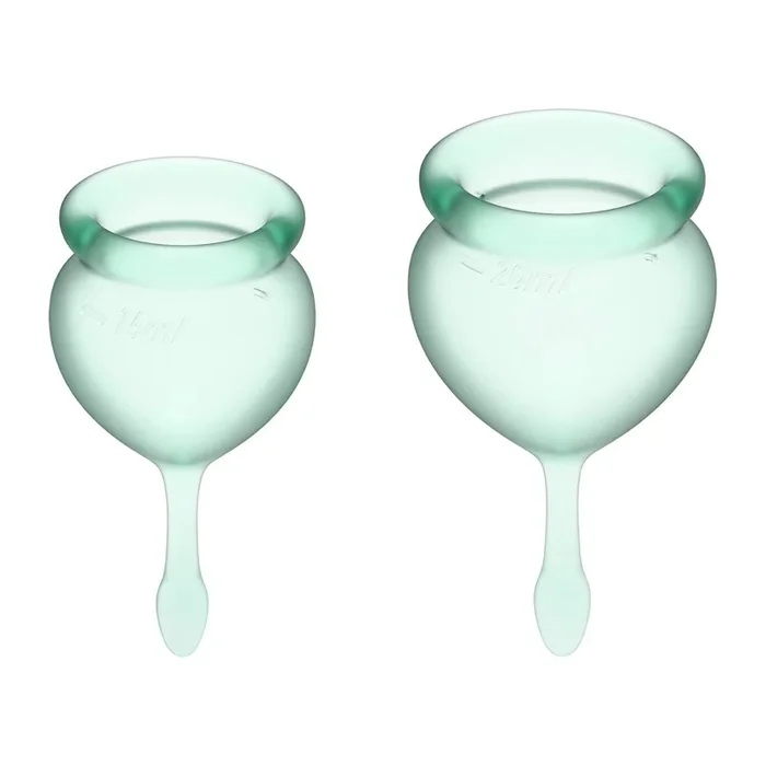 Satisfyer Feel Good Menstrual Cups Turquoise