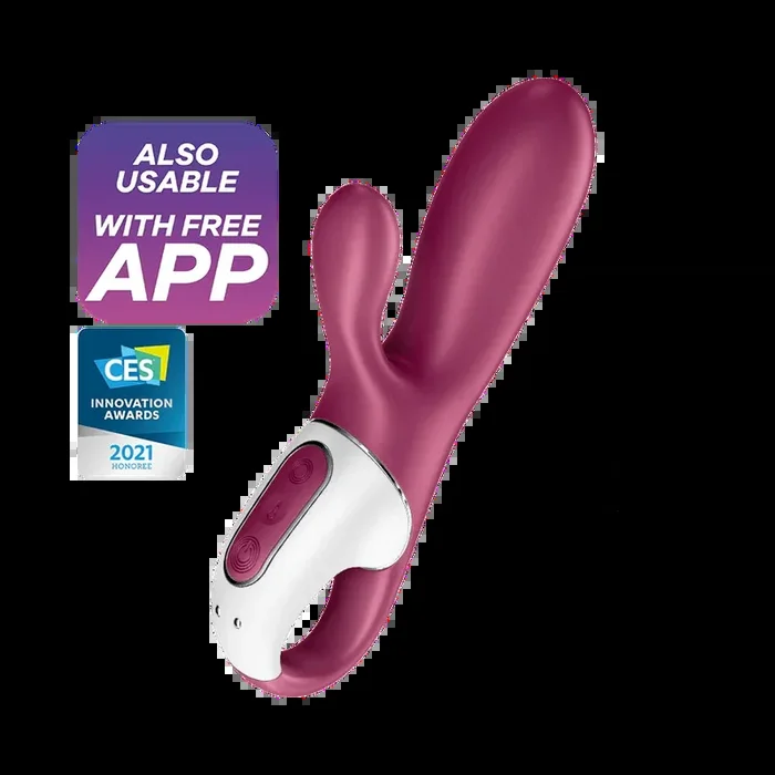Satisfyer Hot Bunny Warming App Enable 12 Level Rabbit Vibrator Purple