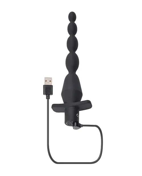 Selopa Vibrating Butt Beads – Black