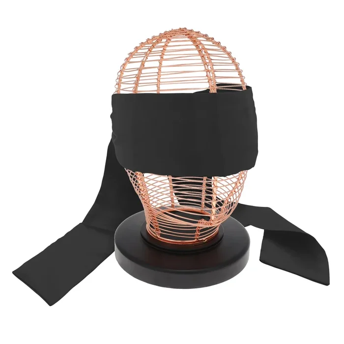 SEXCAPADES BLACK SATIN SCARF TIE