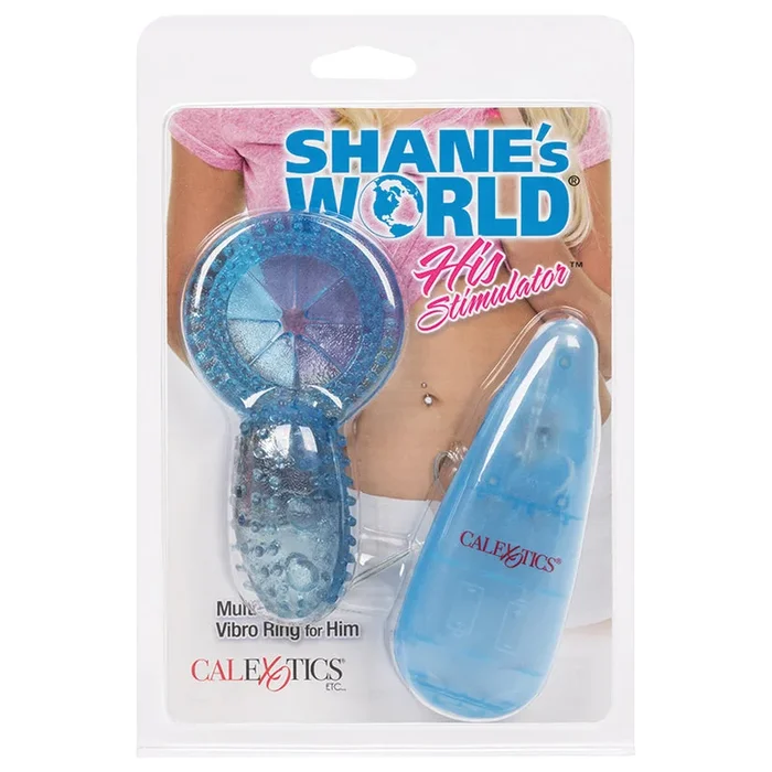 Shane’s World His Vibrating Ring Stimulator-Blue