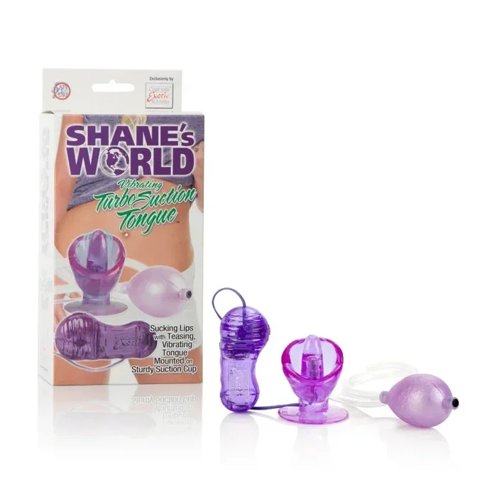 Shane’s World Vibrating Turbo Suction Tongue – Purple