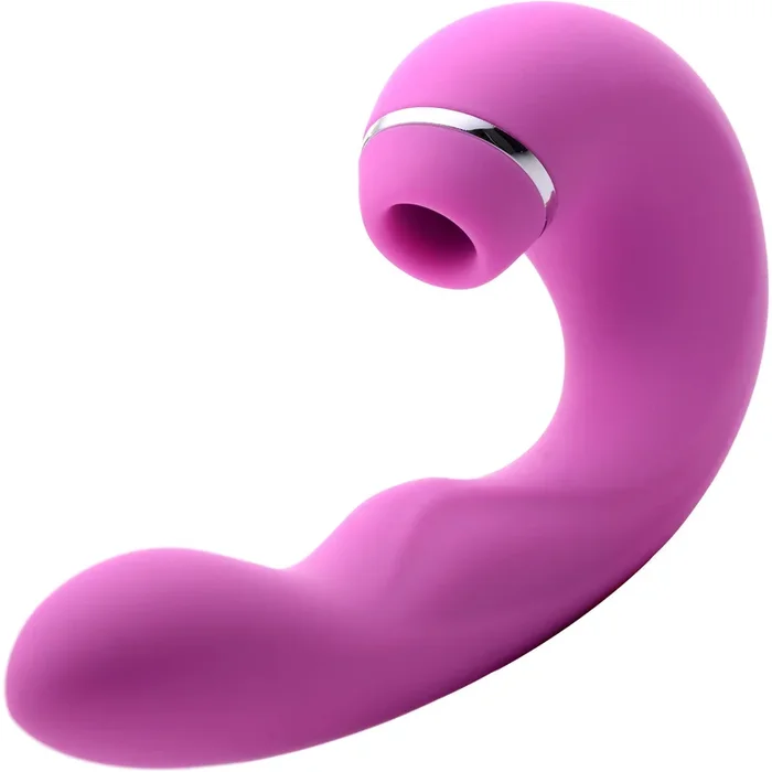 Shegasm 5 Star Silicone G-Spot Tapping Vibrator & Pressure Wave Clitoral Stimulator – Pink