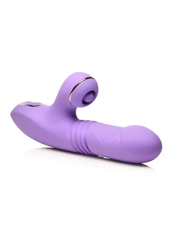 Shegasm Pro-Thrust Max Rechargeable Silicone Thrusting and Pulsing Rabbit