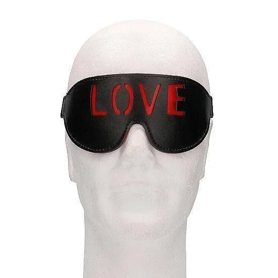 Shots Ouch! ‘Love’ Blindfold Black