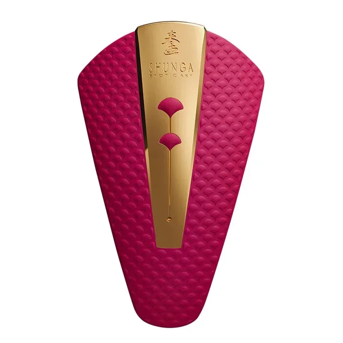 Shunga Obi Intimate Massager Palm Size Clitoral Vibrator Raspberry
