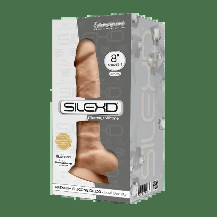 Silexd 8 “inch Model 1 – Flesh ,Thermo Reactive Premium Silicone Memory