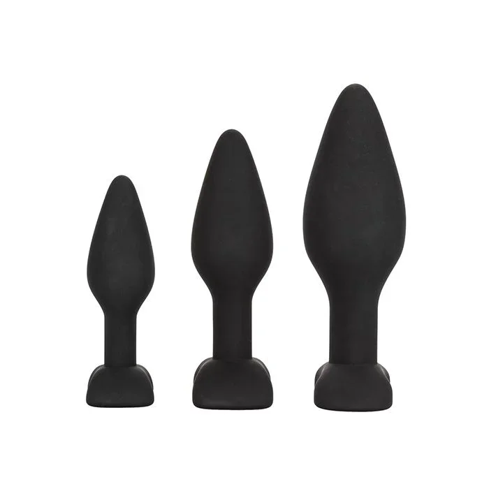 Silicone Anal Exerciser Kit – Black