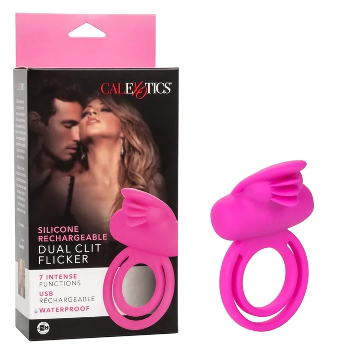 Silicone Rechargeable Dual Clit Flicker
