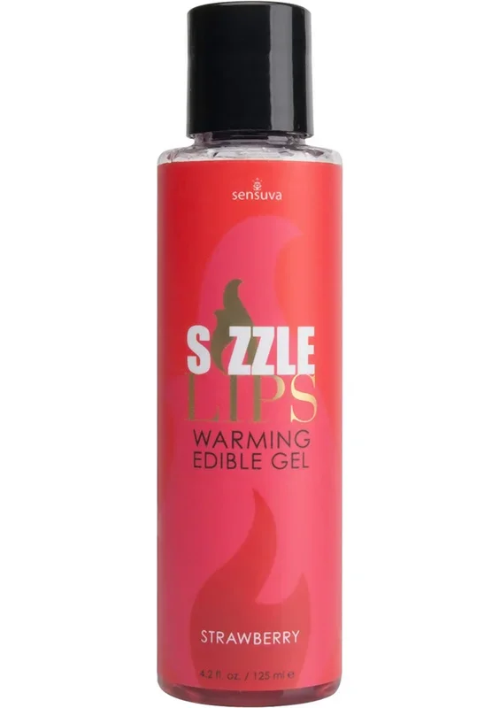 Sizzle Lips Warming Edible Gel Strawberry
