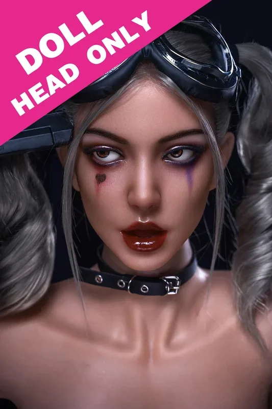 Soft Silicone #M7 Harley Head Halloween Viva Sex ROS Sex Doll Head Only