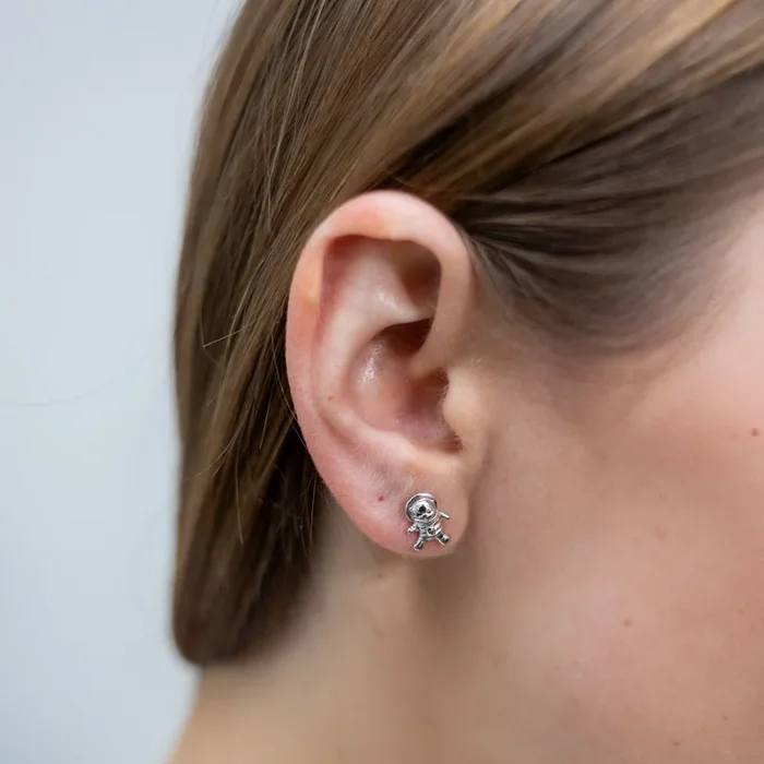 Space Otters Sterling Silver Earrings