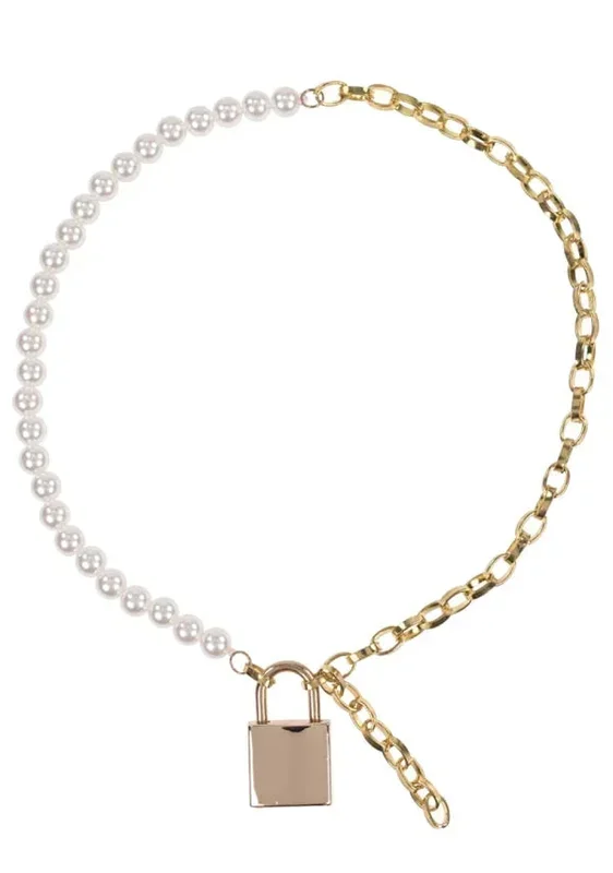 Sportsheets Sex & Mischief Pearl Day Necklace White/Gold