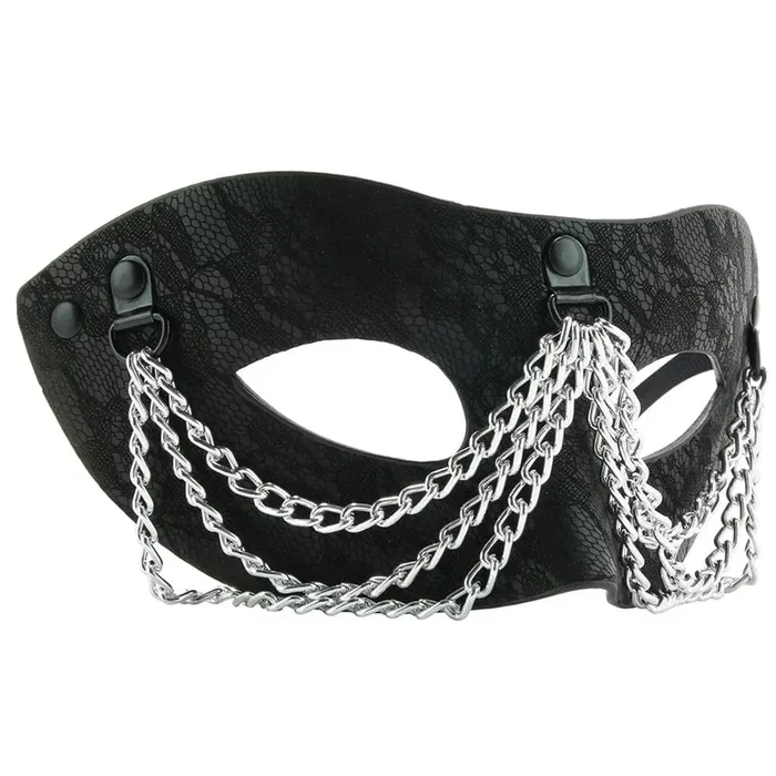 Sportsheets Sincerely Chained Lace Mask in Black