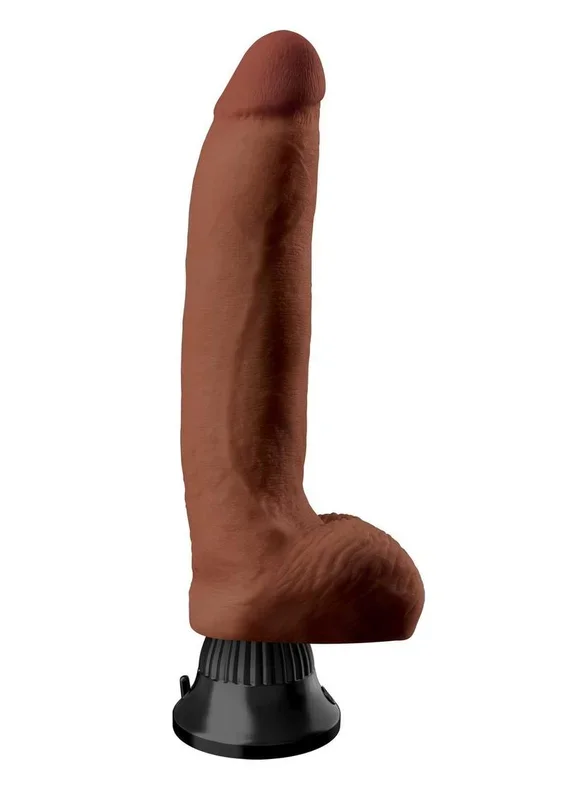 Substantial Feel Deluxe No. 5 Wallbanger Vibrating Dildo with Balls