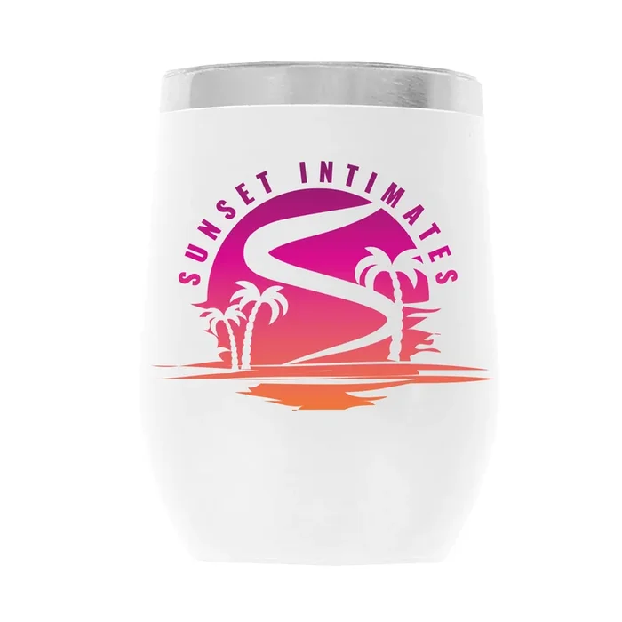 SunsetDesign_001 12oz WINE TUMBLER-WHITE