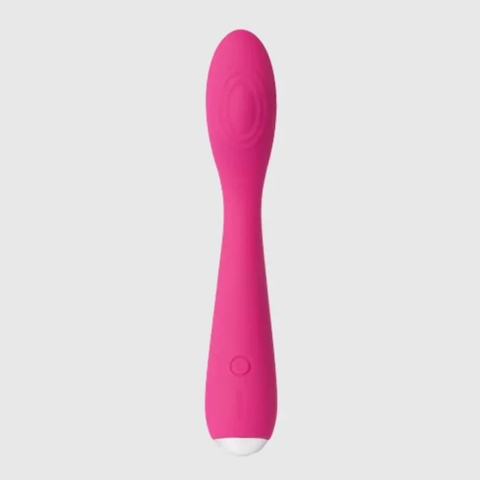 Svakom Iris Silicone Clitoris & G-Spot Finger Rechargeable Vibrator Plum Red/Silver