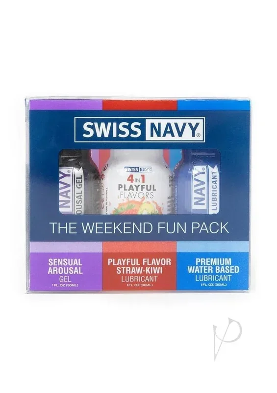 Swiss People Navy Weekend Lubricants Fun Pack 1 oz (3 per Pack)