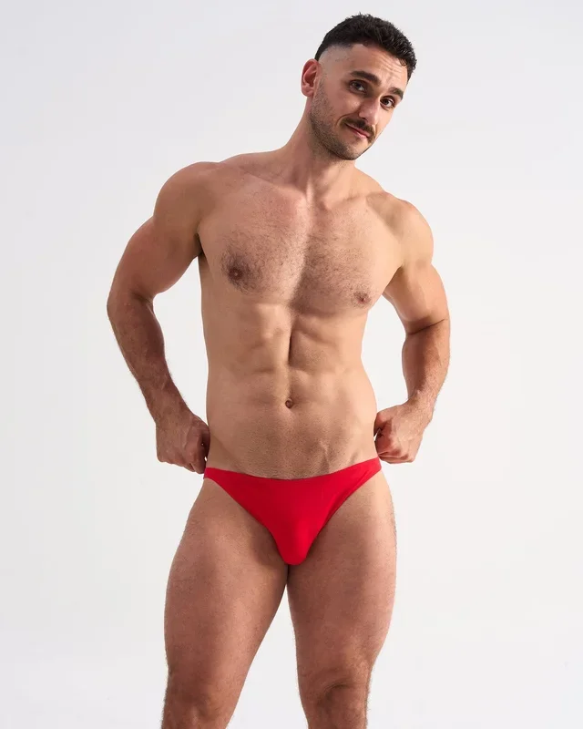 TEAMM8 Flirt Cotton Micro Brief – Crimson